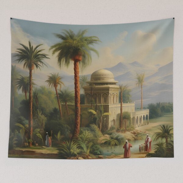 Item preview, Orientalist Exotic Middle Eastern Landscape designed and sold by Myra365Art.