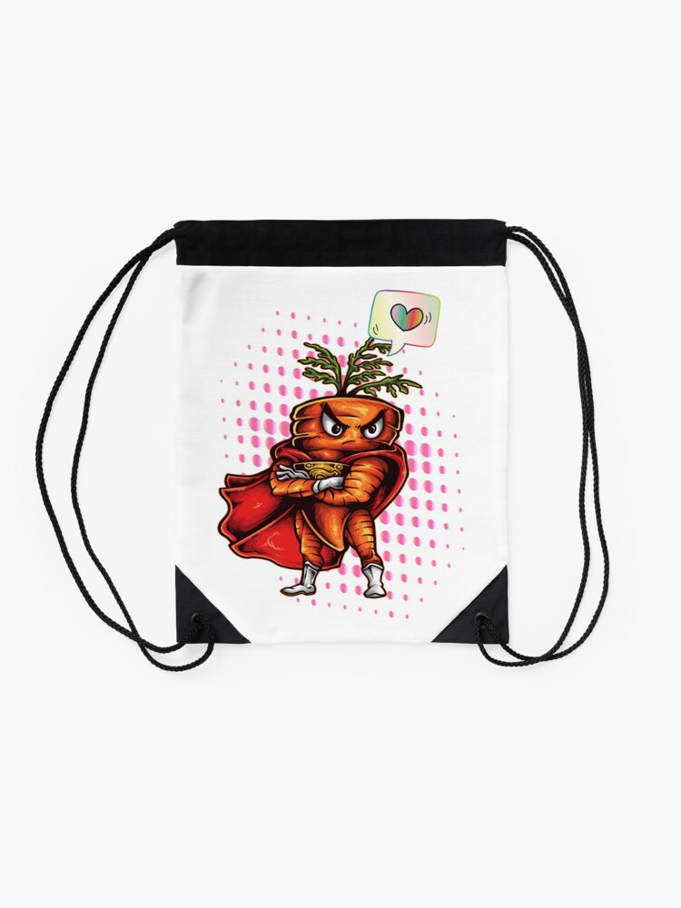 Alternative Ansicht von Verärgerte Karotte liebt Symbol Foodietoon Turnbeutel
