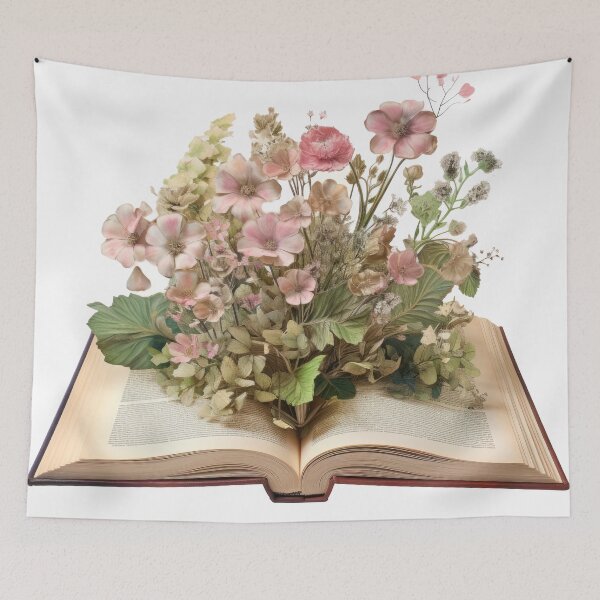 Artikelvorschau, Blumen, die aus Buch wachsen entworfen und verkauft von Extraordinarym.