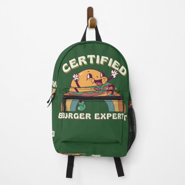 Item preview, Certified burger expert retro hamburger funny pun vintage design designed and sold by Sukis-shop.
