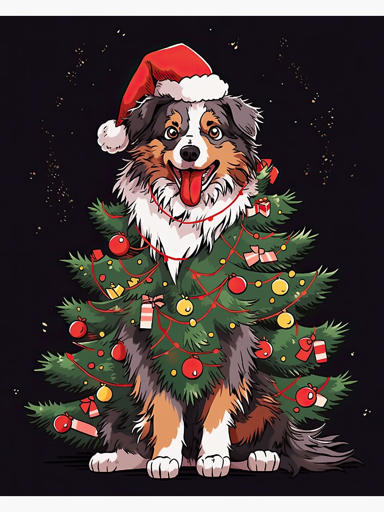 Great Pyrenees Dog Christmas Sticker for Sale by Artwoof