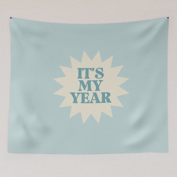 Item preview, It's My Year Sticker designed and sold by danielalorenzo.
