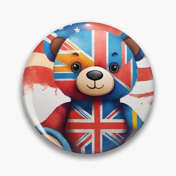 Item preview, postage flag teddy bear designed and sold by Touchdao.
