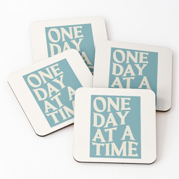 Item preview, One Day at a Time Blue Poster designed and sold by danielalorenzo.
