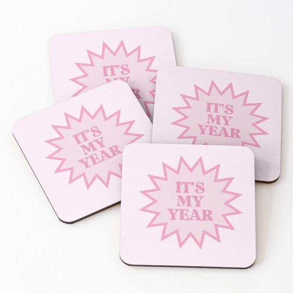 Item preview, It's My Year Pink Sticker designed and sold by danielalorenzo.