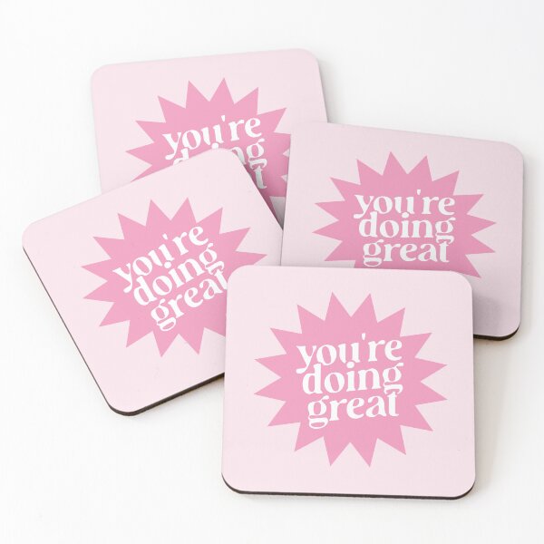Item preview, You're Doing Great Pink Sticker designed and sold by danielalorenzo.