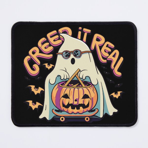Item preview, Creep It Real Skateboarding Ghost Retro Halloween Costume designed and sold by limos.