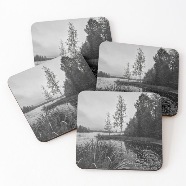 Item preview, Where the river turns into lake bw designed and sold by Jouko Lehto Photography.