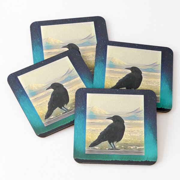 Item preview, Regal Raven with Northern Lights designed and sold by oh-bi-me.