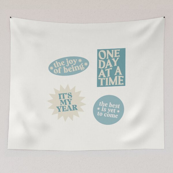 Item preview, Aesthetic Blue Stamp Sticker Pack designed and sold by danielalorenzo.