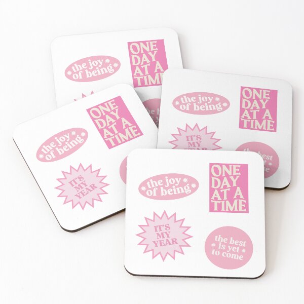 Item preview, Aesthetic Hot Pink Pastel Stamp Sticker Pack designed and sold by danielalorenzo.
