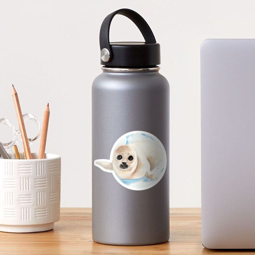 Baby seal in watercolor Sticker