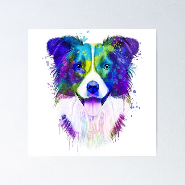 Artikel-Vorschau von Border Collie Aquarell, Border Collie Malerei, Border Collie Portrait, Border Collie Kunst, Border Collie Illustration, designt und verkauft von RomanDigitalArt.
