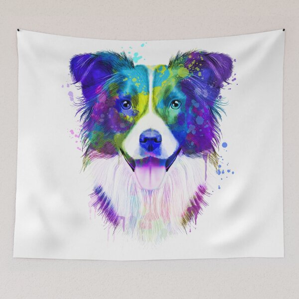 Item preview, Acuarela de Border Collie, Pintura de Border Collie, Retrato de Border Collie, Arte de Border Collie, Ilustración de Border Collie designed and sold by RomanDigitalArt.