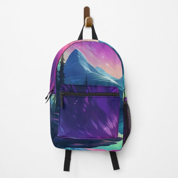 Item preview, Northern Light Aurora Borealis Scenery Mountains Rivers Trees designed and sold by NLTees.