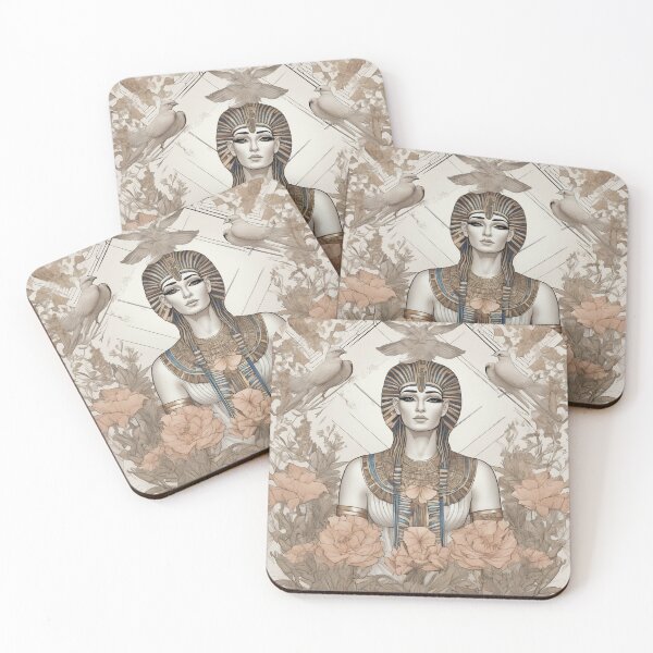 Item preview, an egyptian woman surrounded by flowers and birds designed and sold by Enga6.