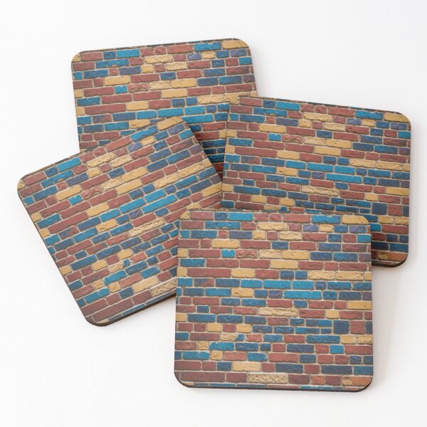 Item preview, Stylish Bricks Pattern with Dark Color and Pastel Tones - Unique Redbubble Design designed and sold by HanryangChoi.