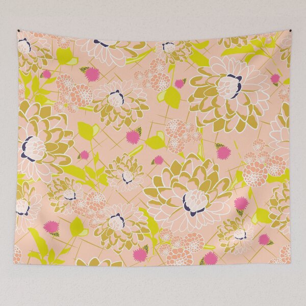 Item preview, Energizing spring summer flower garden design  designed and sold by wanderingwattle.