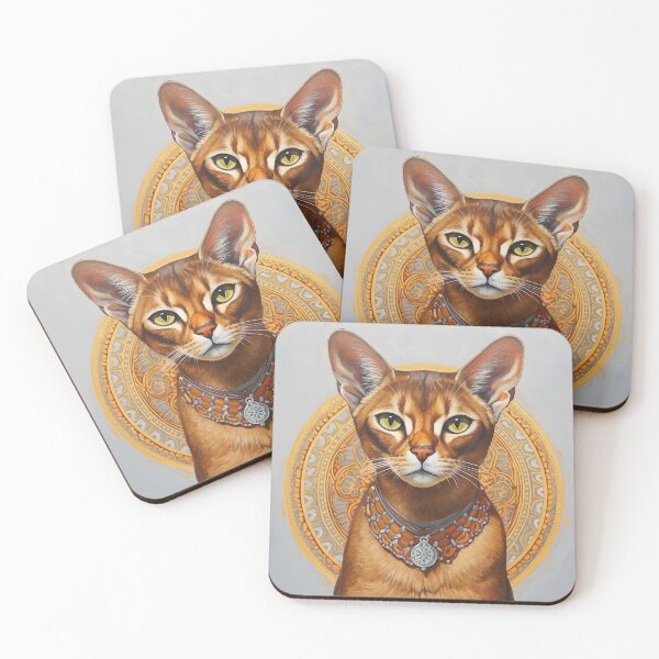 Item preview, Abyssinian Cat Portrait 01 designed and sold by Elisabeth Lucas.