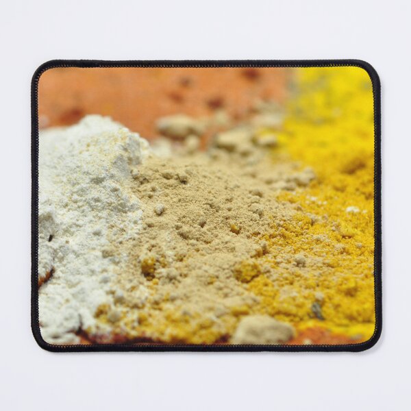 Item preview, A pile of vivd orange, brown, yellow and white spices designed and sold by IPPhotography.
