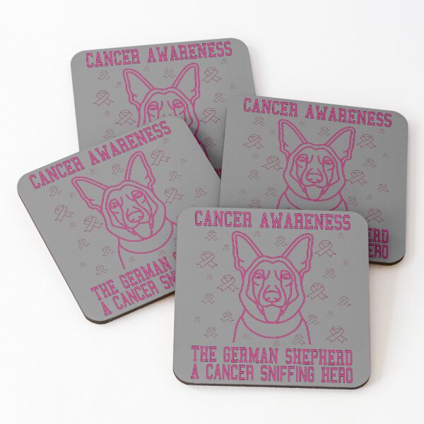 Item preview, CANCER AWARENESS GERMAN SHEPHERD A CANCER SNIFFING HERO designed and sold by Rejiboustarts.
