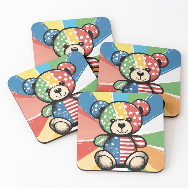 Item preview, bear stamp flag best seller designed and sold by Touchdao.