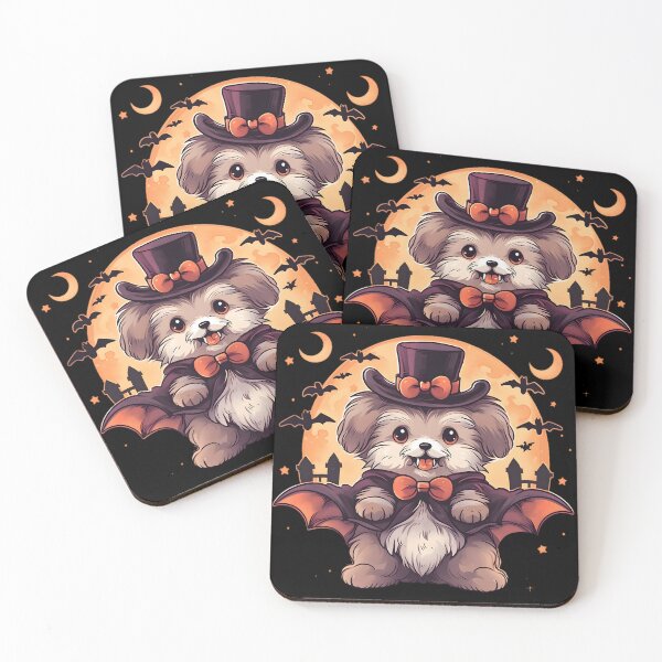 Item preview, Kawaii Halloween Vampire Yorkie puppy  designed and sold by Trendy-Artistry.
