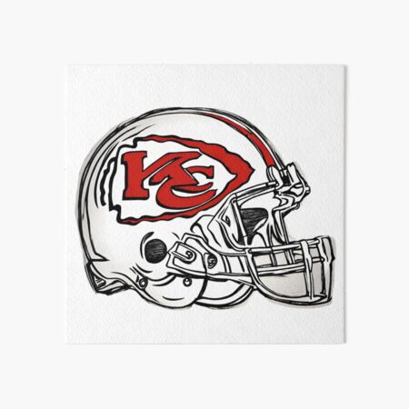 How to Draw a Kansas City Chiefs Football Helmet 