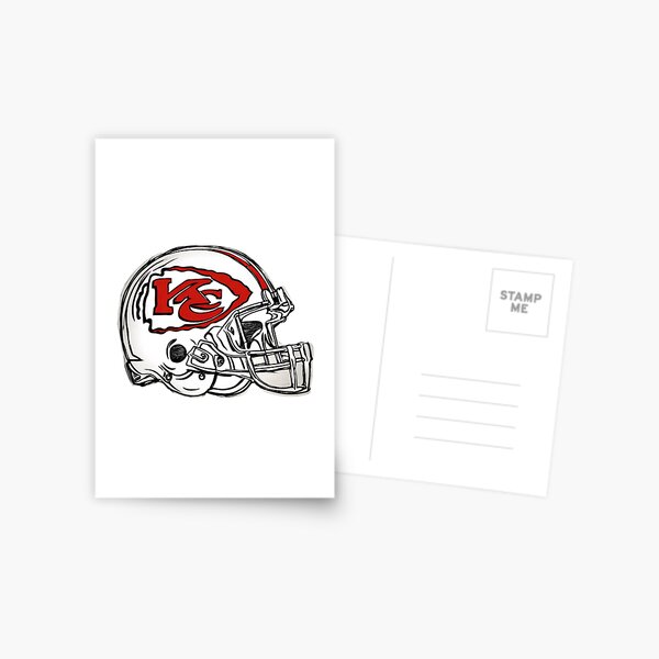 Aperçu de l'œuvre Casque des Chiefs de Kansas City créée et vendue par HomemadeHoops.