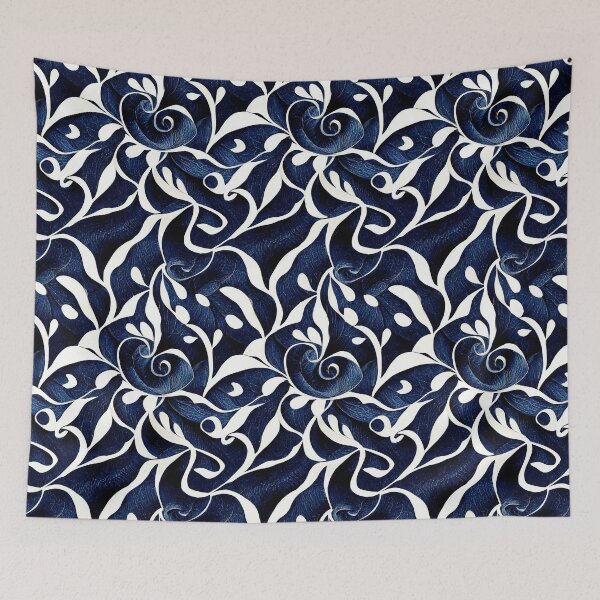 Item preview, Biclora - Artful blue white pattern (4/4) designed and sold by sabantha.