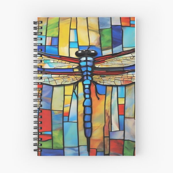 Item preview, Dragonfly Stained Glass Cartoon designed and sold by druidwolfart.