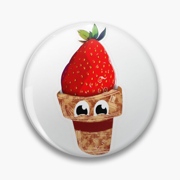 Item preview, Happy Grateful Strawberry Ice Cream Cone Laptop Sticker Design by Zeesdesign on Redbubble designed and sold by ZEESDESIGN.