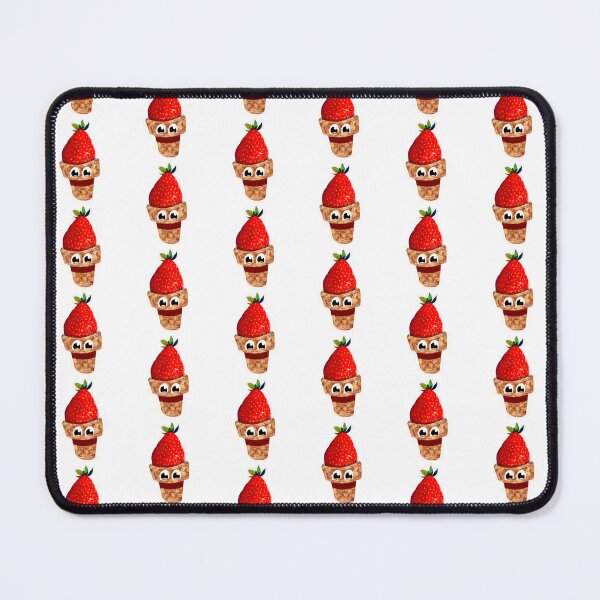Item preview, Happy Grateful Strawberry Ice Cream Cone Laptop Sticker Design by Zeesdesign on Redbubble designed and sold by ZEESDESIGN.