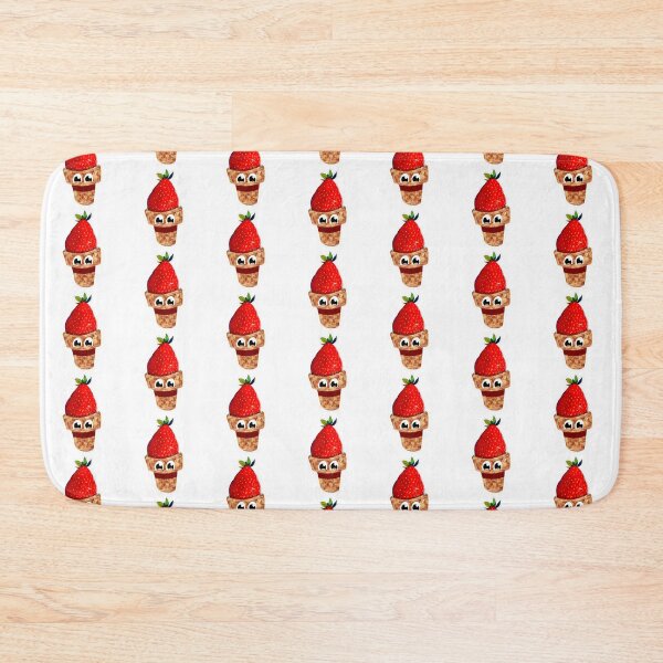 Item preview, Happy Grateful Strawberry Ice Cream Cone Laptop Sticker Design by Zeesdesign on Redbubble designed and sold by ZEESDESIGN.
