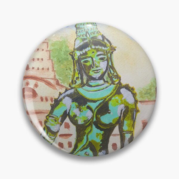 Item preview, Goddess parvathi bronze statue  designed and sold by Kiruthikaarts.