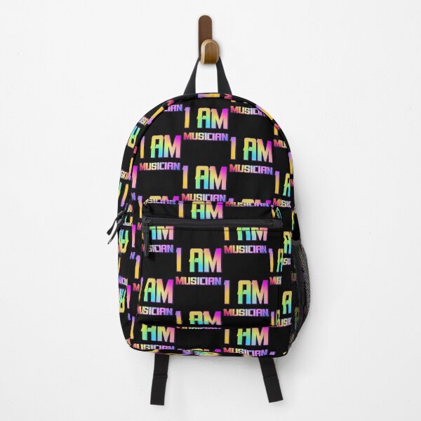 Item preview, I am musician multicolor.typography slogan design. designed and sold by MusixT-Shirt.