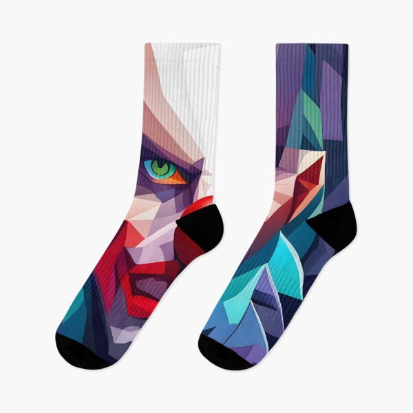 Artikelvorschau, Böses Clown-Gesicht, geometrische Symmetrie, Halloween-Cosplay entworfen und verkauft von hyproinc.