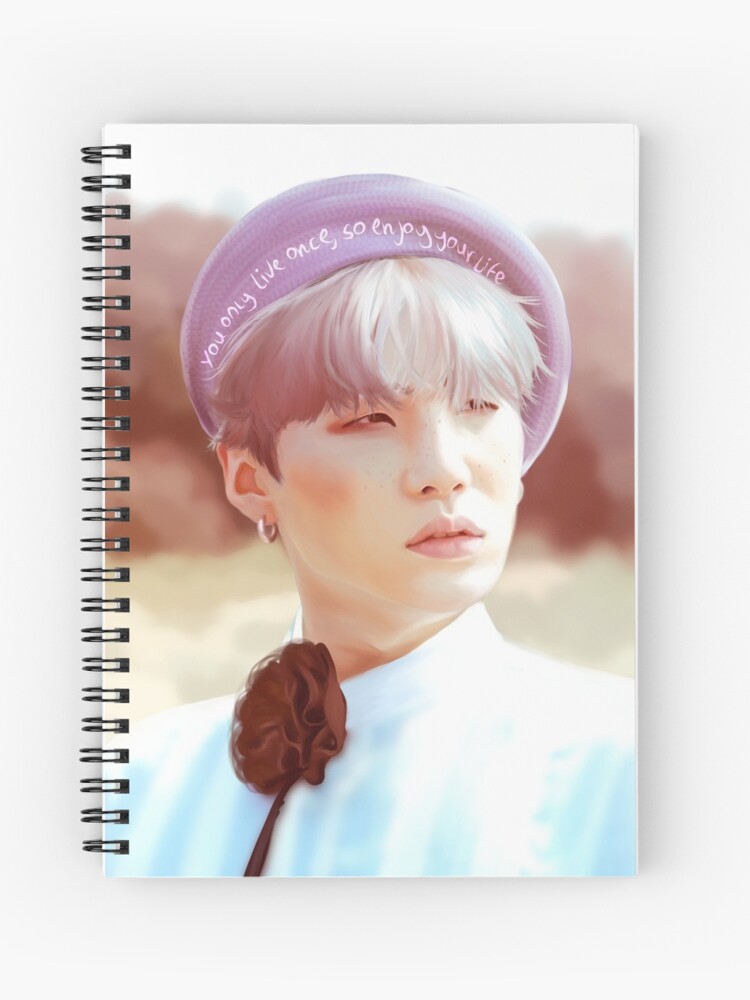 Bts Suga Min Yoongi Young Forever Fanart Spiral Notebook By Junghotteoks Redbubble