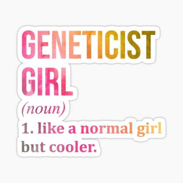 Item preview, Geneticist Girl Definition Genetics in Watercolor designed and sold by XCIV.