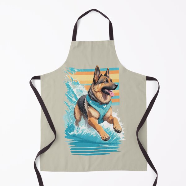 Item preview, German Shepherd / Beach Day Dogs designed and sold by NarissArt.