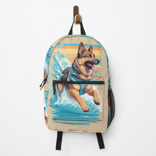 Item preview, German Shepherd / Beach Day Dogs designed and sold by NarissArt.