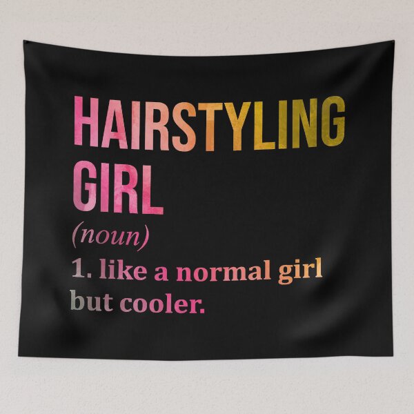 Artikelvorschau, Hairstyling Girl Definition Friseur in Aquarell entworfen und verkauft von XCIV.