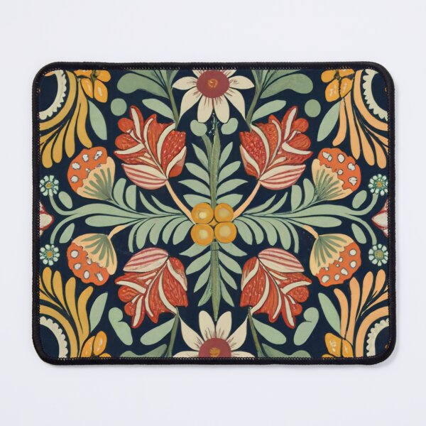 Item preview, William Morris Style in Modern Fall Floral Artworks designed and sold by Tamas Das.