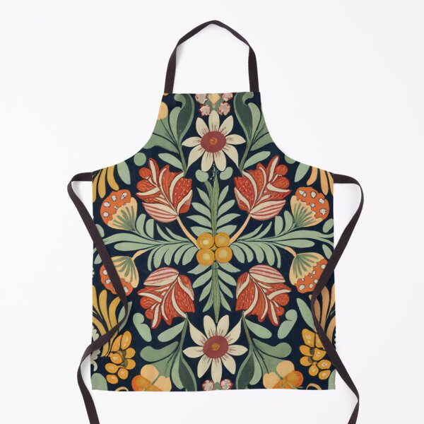 Item preview, William Morris Style in Modern Fall Floral Artworks designed and sold by Tamas Das.