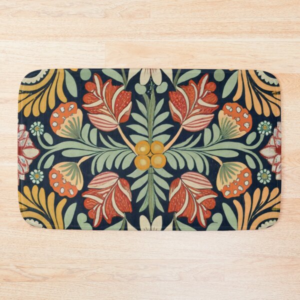 Item preview, William Morris Style in Modern Fall Floral Artworks designed and sold by Tamas Das.