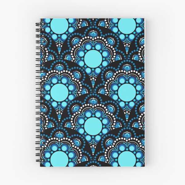 Item preview, Blue Moons Dot Mandala Scale Pattern designed and sold by Triplicate Limited.