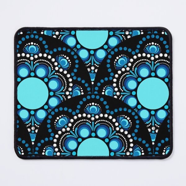 Item preview, Blue Moons Dot Mandala Scale Pattern designed and sold by Triplicate Limited.
