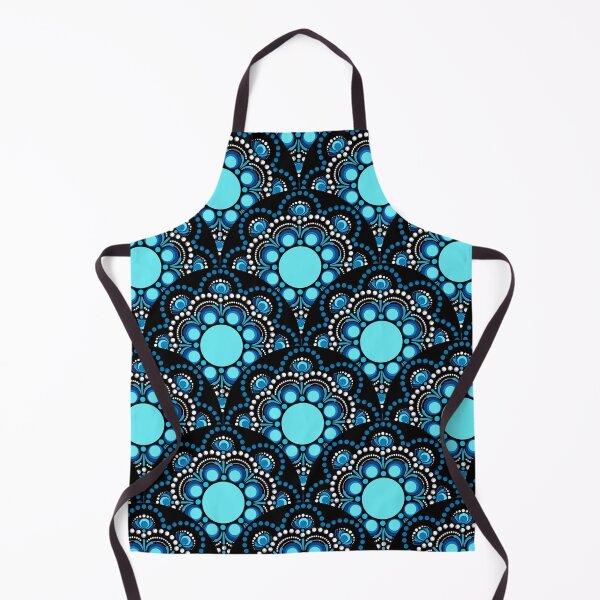 Item preview, Blue Moons Dot Mandala Scale Pattern designed and sold by Triplicate Limited.