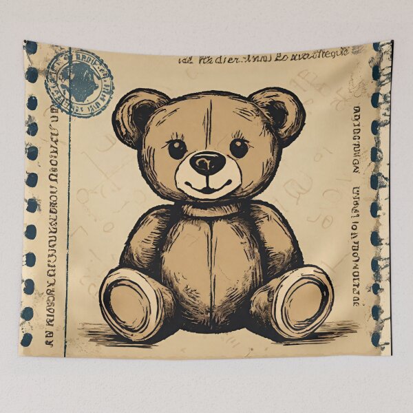 Item preview, bear stamp cute funny best seller designed and sold by Touchdao.