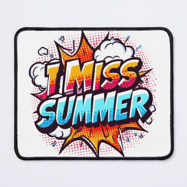Item preview, Vintage Comic Style 'I Miss Summer' T-Shirt - Retro Pop Art Beach Vibes Graphic Tee for Summer Nostalgia Lovers designed and sold by BotTastic.